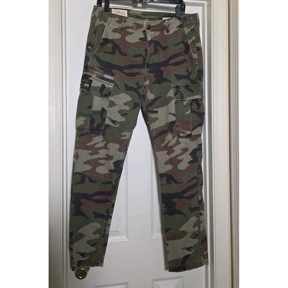 Denim & Supply Ralph Lauren Field Cargo Pants Camo Military Men's Size 32x32